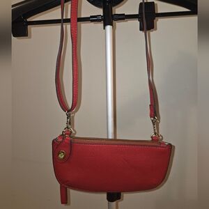 Red Leather Crossbody Bag